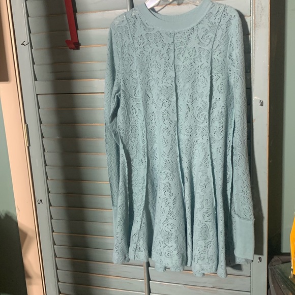 Free people crocheted sweater dress XS - Picture 1 of 3